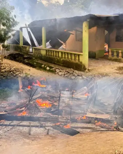 Incendio reduce a cenizas vivienda en el Mamey