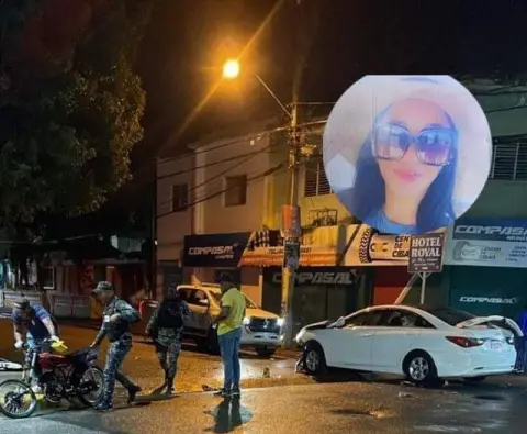 Dios mio ella se desmonta de su vehículo ayudar un herido y mire usted lo que le sucedió 👇🏼