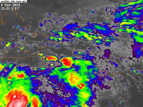 Continuarán las lluvias por efectos indirecto de Rafael y Vaguada en gran parte del país