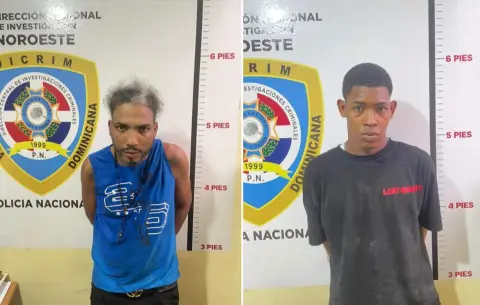 Policía Nacional captura en Valverde a dos presuntos homicidas buscados por asesinatos