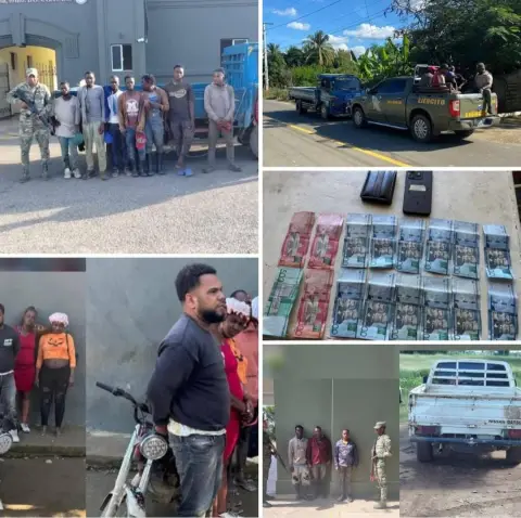 Ejército envía ante el Ministerio Público a conductores detenidos transportando haitianos indocumentados