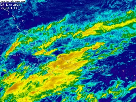 Lluvias continuarán en varias provincias para este martes 24 de diciembre