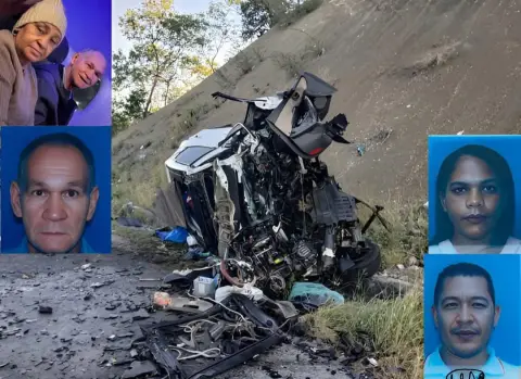 Identifican los cuatro fallecidos en acc1dent3 carretera Azua-Baní