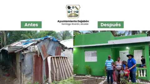 Alcalde Santiago Riverón entrega vivienda equipada a chofer del Ayuntamiento de Dajabón