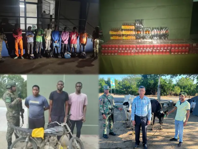 Ejército detiene mas de Mil Extranjeros, miles de unidades de cigarrillos, alcohol y otras mercancías en zona fronteriza