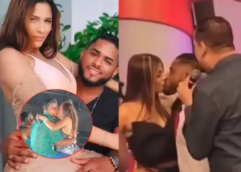 La Pareja del polémico beso de Romeo Santos se reconcilian en TV.