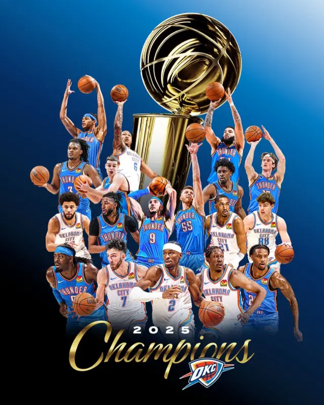 Oklahoma City Thunder se corona campeón de la NBA