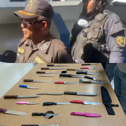 armas blancas en el mercado binacional