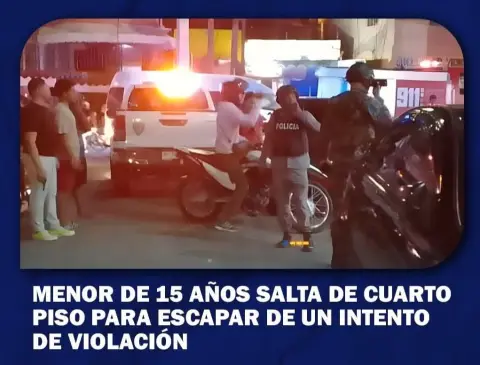 Menor se lanza de un cuarto piso para evitar ser vi0lada