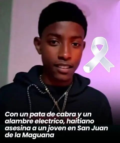 HAITIANO ASESINA A UN JOVEN CON UN CABLE Y UNA PATA DE CABRA