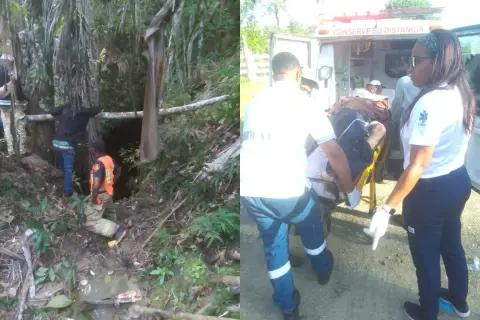 Joven cae en hoyo de más de 100 pies mientras cazaba guineas Dios hizo un milagro con el.