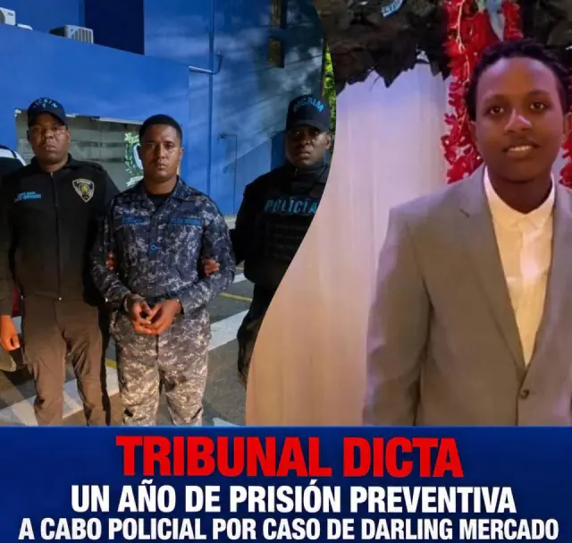 Tribunal dicto prisión a cabo policial por caso de Darling Mercado mira cuanto y para donde lo enviaron