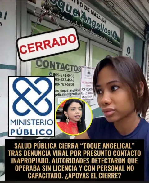 Ministerio de Salud Pública ordena cierre de “Toque Angelical” tras denuncia viral